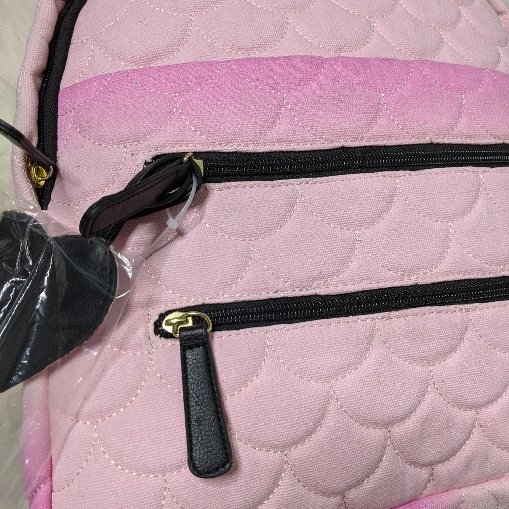 Betsey Johnson Pink Mermaid Scales Backpack Ombre